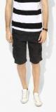 Tom Tailor Black Solid Regular Fit Shorts men