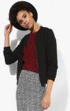 Tom Tailor Black Solid Winter Jacket Women