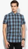 Tom Tailor Blue Checks Regular Fit Casual Shirt men