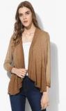 Tom Tailor Brown Solid Shrug Women