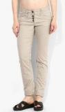 Tom Tailor Cashew Beige Tapered Trousers women