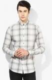 Tom Tailor Grey Checks Regular Fit Casual Shirt men