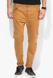 Tom Tailor Mustard Yellow Solid Chinos men