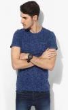 Tom Tailor Navy Blue Printed Regular Fit Round Neck T Shirt men