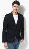 Tom Tailor Navy Blue Solid Regular Fit Jackets & Blazer Men