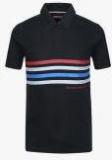 Tommy Hilfiger Black Regular Fit Polo T Shirt Boys