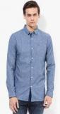 Tommy Hilfiger Blue Colored Slim Fit Casual Shirt Men