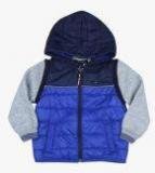 Tommy Hilfiger Blue Colourblocked Winter Jacket Boys