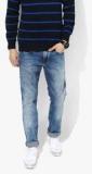 Tommy Hilfiger Blue Mid Rise Regular Fit Jeans Men