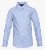 Tommy Hilfiger Blue Regular Fit Casual Shirt Boys