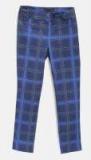 Tommy Hilfiger Blue Regular Fit Checked Trousers Girls