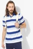 Tommy Hilfiger Blue Striped Regular Fit Polo T Shirt Men