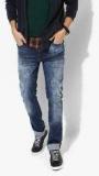 Tommy Hilfiger Blue Washed Low Rise Slim Fit Jeans Men