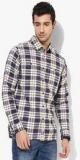 Tommy Hilfiger Grey Checked Regular Fit Casual Shirt Men