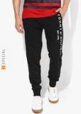 Tommy Hilfiger Men Black Embroidered Joggers Men