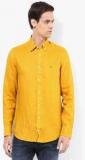 Tommy Hilfiger Mustard Yellow Fit Casual Shirt Men