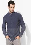 Tommy Hilfiger Navy Blue Printed Regular Fit Casual Shirt Men