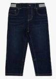 Tommy Hilfiger Navy Blue Solid Slim Fit Jeans Boys