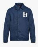 Tommy Hilfiger Navy Blue Solid Winter Jacket Boys