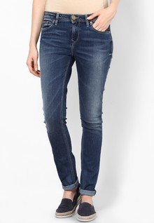 Tommy Hilfiger Oxford Blue Stretch Jeans women