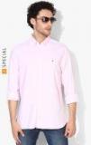 Tommy Hilfiger Pink Regular Fit Solid Casual Shirt men