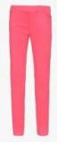 Tommy Hilfiger Pink Solid Skinny Fit Jeans Girls