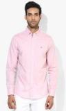 Tommy Hilfiger Pink Solid Slim Fit Casual Shirt men