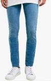 Topman Blue Low Rise Skinny Fit Jeans Men