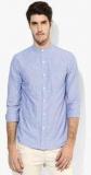 Topman Blue Striped Casual Shirt Men