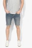 Topman Blue Washed Slim Fit Short Men