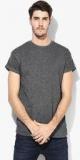 Topman Dark Grey Solid Round Neck T Shirt men