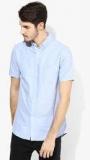 Topman Light Blue Solid Regular Fit Casual Shirt men