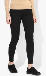 Topshop Leather Look Side Stripe Leggings Women