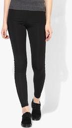 Topshop Mesh Insert Leggings Women