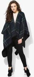 Topshop Reversible Checked Cape Women