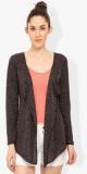 Trend Arrest Dark Grey Solid Shrug Women