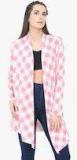 Trend Arrest Pink Checked Shrug Women