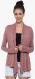 Trend Arrest Pink Solid Shrug Women