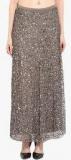 Trendy Divva Grey Embellished Flared Skirt women