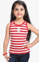 Triki Red Casual Top Girls