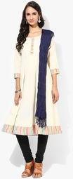 Tripti Navy Blue Solid Dupatta Women