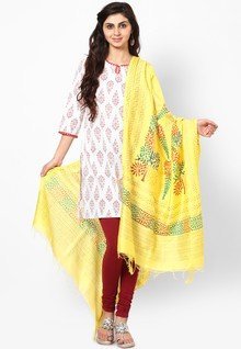 Tripti Silk Yellow Dupatta women