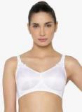 Triumph White Solid Non Wired Full Non Padded Minimizer Bra women