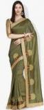 Triveni Olive Poly Silk Embroidered Saree Women