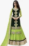 Triveni Sarees Green Embellished Lehenga women