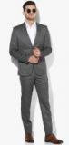 True Blue Grey Self Design Suit Men