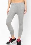 Tshirt Company 4 Way Strech Solid Grey Legging Women