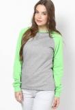 Tshirt Company Ultra Super Soft Premium Green And Heather Grey Sweatshirt Women