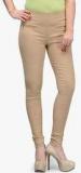 Tulsattva Beige Solid Jeggings women