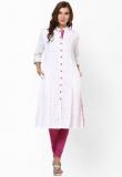 Tulsattva White Solid Kurta women